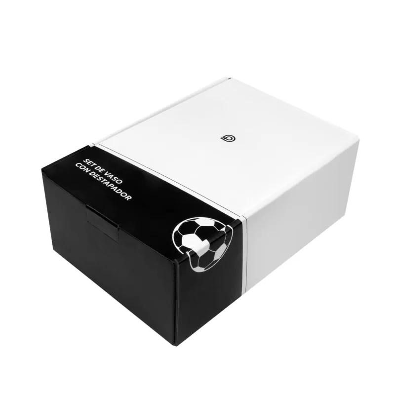 SET DE VASO Y DESTAPADOR SOCCER